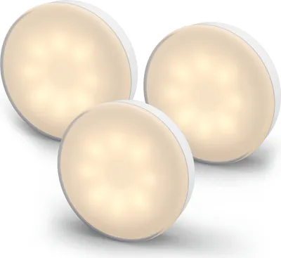 Produktbild von Calex Spot On LED Unterbauleuchte, USB aufladbar, dimmbar, Magnet & 3M-Klebemontage, 2700K Warmweißes Licht, 3er Pack