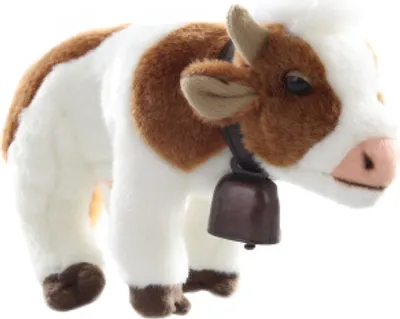 Image de Vache en peluche avec clochette