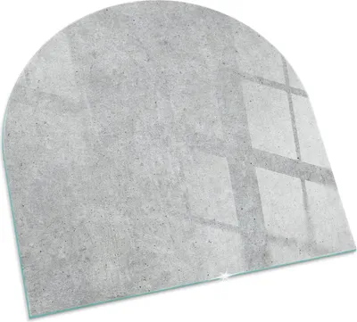 Zdjęcie produktu dla Tekstura surowego betonu – szklana płyta podłogowa do – pieca kominkowego – szklana płyta kominkowa – szkło ochronne – płyta przeciwiskrowa – szklana płyta podłogowa ognioodporna – płyta chroniąca przed wysoką temperaturą – szklana osłona podłogi – 100 x 100 cm