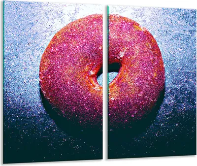 Produktbild von Herdabdeckplatten 2 teilig 30x52 Glaskeramikfeld Abdeckung Glas Essen