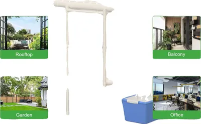 Obrázek produktu pro Hydroponický pěstební systém, třívrstvé provedení, 108 míst pro rostliny, materiál PVC, montáž bez použití nářadí