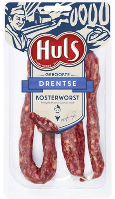 Image de Huls Cooked Drentse Kosterworst 200g – Saucisse cuite épicée traditionnelle