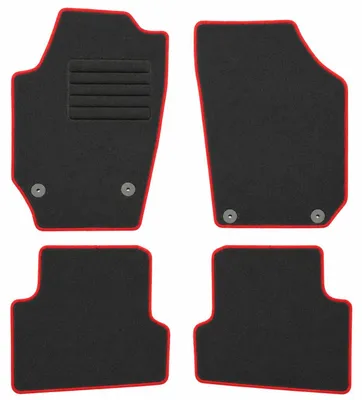 Produktbild von Fußmatten-Set für Skoda Fabia 2 5J, 12/2007-10/2014, 4-teilig, Schwarz