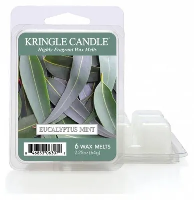 Zdjęcie produktu dla Wosk zapachowy Eucalyptus Mint Kringle Candle