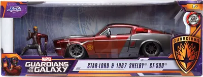 Image de Ensemble Jada Marvel Ford Mustang Shelby GT500 1967 + figurine Star-Lord