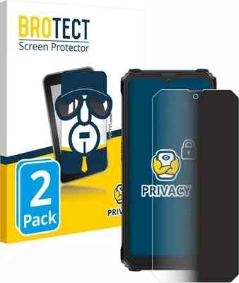 Produktbild von 2x BROTECT Sichtschutzfolie für Blackview BV6200 Plus Anti-Spy Privacy Sichtschutz Blickschutz Folie Blaulicht-Schutz