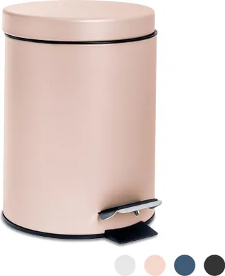 Produktbild von Harbour Housewares Harbor Haushalt 3 Liter Badezimmer Treteimer mit Inneneimer - Matte Rosa