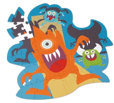 Produktbild von SCRATCH Konturpuzzle – Monster