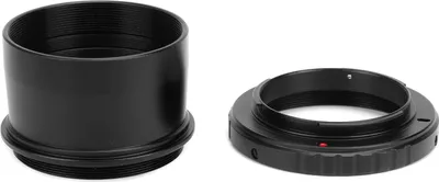 Obrázek produktu pro Adaptér z 2" teleskopu na M48 x 0,75 mm a kroužek na objektiv pro fotoaparát Nikon s bajonetem F