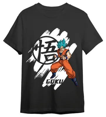 Image de T-shirt bleu Dragon Ball Super Goku Super Saiyan pour adultes