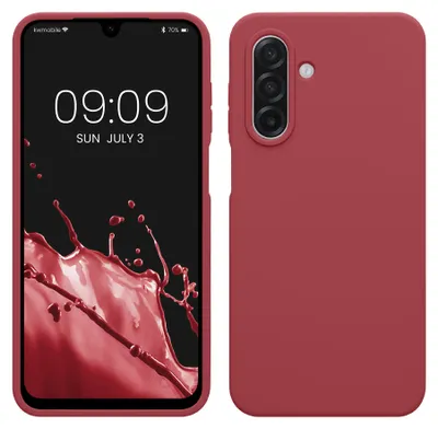 Produktbild von kwmobile Handyhülle für Samsung Galaxy A18 4G / 5G Hülle - Case Silikon - Kabelloses Laden - Schutzhülle Cover in Dark Rose