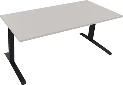 Produktbild von Sitz-/Stehtisch Kufe Doppels. Quad. B1800xT800xH645-1275 an/Lichtgrau