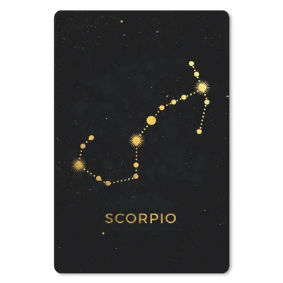 Produktbild von MuchoWow® Mauspad Mousepad Sternbild - Skorpion - Astrologie 40x60 cm - Mousepads - Maus Mat - Pad - Mausunterlage - Schreibtisch Accesoire