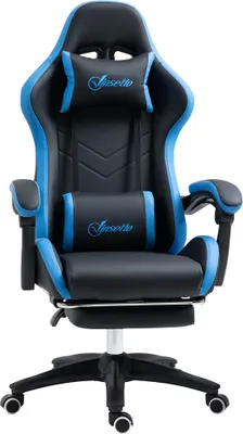 Produktbild von Vinsetto Gaming Stuhl Bürostuhl Computerstuhl mit Lendenkissen, Kopfstütze
