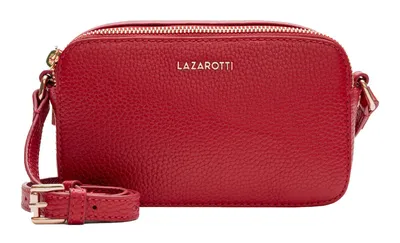 Produktbild von Lazarotti Leder Umhängetasche Bologna Leather Crossbody Bag Red rot