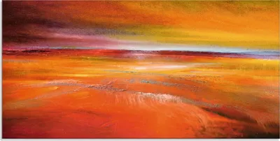 Produktbild von ARTland Glasbild Ernteland Größe: 60x30 cm