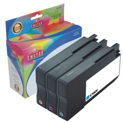 Produktbild von Alternativ Emstar Tintenpatrone MultiPack C M Y (12HPOJ8710CMY-H237 H237).