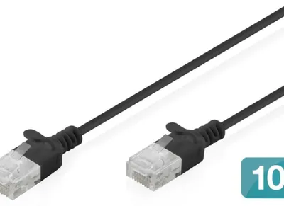 Imagen del producto de Digitus DK-1618-005S-BL-10, 0,5 metros, Cat6, U/UTP (UTP), RJ-45, RJ-45, color