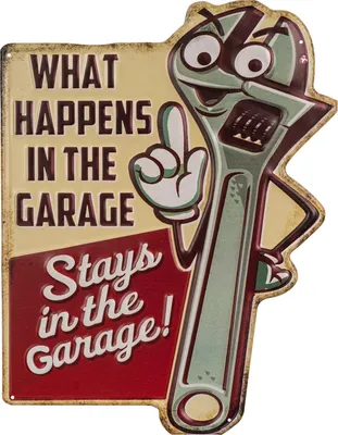 Produktbild von Moritz Blechschild 35 x 45 cm Werkzeug Werkstatt Garage Spruch Zange Deko Metallschild Retro Vintage Retro Sprüche lustig