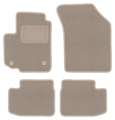 Image de Tapis de sol en moquette pour Fiat Sedici 2006-2014 (à hayon) – jeu 4 pièces, beiges, sur mesure – Wielganizator LUX