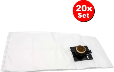 Produktbild von 20x Trade-Shop Microvlies Staubsauger-Beutel kompatibel mit Festool CT 22, CT 33 E, CTL 20, CT 55, CTM 22, CTM 33 ersetzt 452970, 452971, 494632