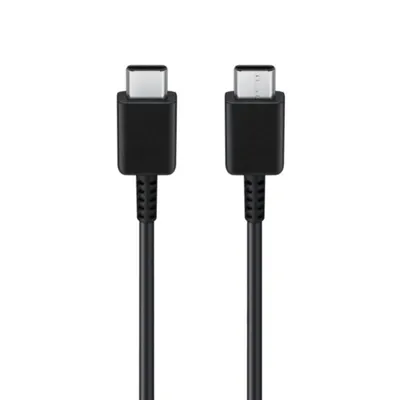 Image de Samsung - Câble de données (EP-DW767JBE) - USB-C vers Type-C, charge rapide, 3A, 1,8m - Noir (Emballage en vrac)