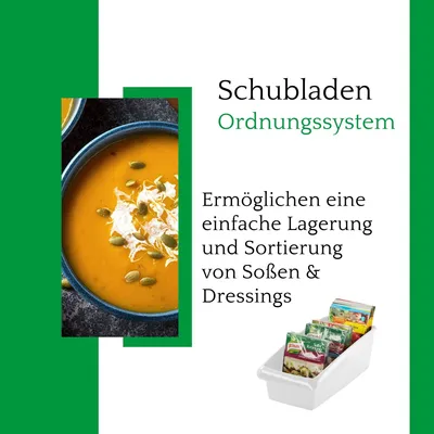 Produktbild von Novaliv Suppentütenbox 4er Sparset Schubladen Organizer Küche - 25 x 16 cm WEISS Gewürzaufbewahrung Box - Ordnungssystem für Schubladen - Aufbewahrung & Organisation für Dressing & Backzutaten