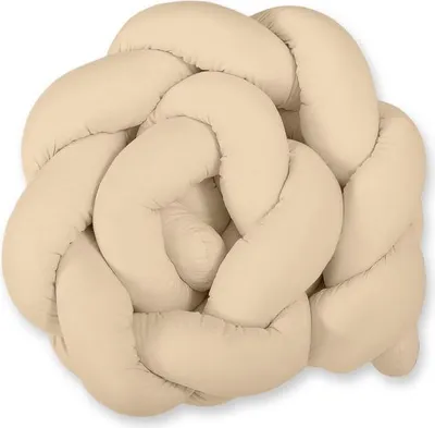 Produktbild von Flätat Babybett Schutzkissen Knot Pillow Beige 180 cm