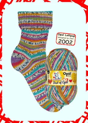 Produktbild von Opal Sockengarn - Meisterwerke Best of Opal - 4-fach Farbe: 1016 Lollipop