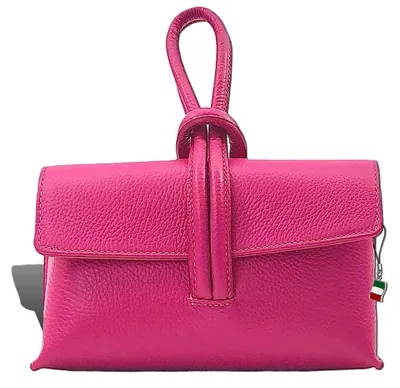 Immagine prodotto di Borsa da sera da donna Florence, a tracolla, in pelle rosa fucsia, dimensioni 23x6x13, codice D2OTF834P