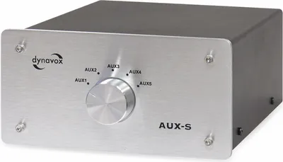 Image de Extension d'entrée/commutateur Dynavox AUX-S argent boîtier métallique