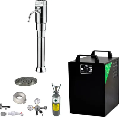 Produktbild von BieTal® Tafelwassergerät BT-25U Sprudelwasser Zapfstelle Classic Puls flach SET