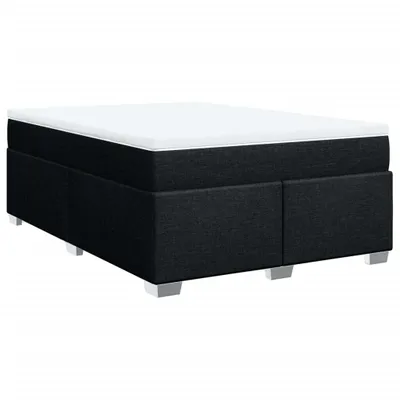 Produktbild von Boxspringbett mit Matratze Schwarz 140x200 cm Stoff