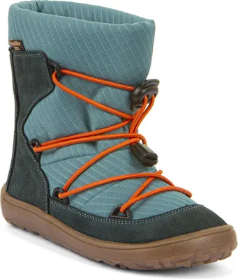 Produktbild von Froddo FroddoTex Barefoot Track Wool Kinder Wasserdichte Barfußstiefel mit Wollfutter Blau/Petroleum, G3160251-3