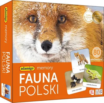 Obrázek produktu pro ADAMIGO Fauna Polské pexeso Adamigo 07738
