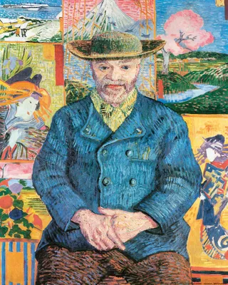 Obrázek produktu pro Vincent Van Gogh Art Print Obraz - Portrét PĂ¨re Tanguy, 1887 (50 x 40 cm)