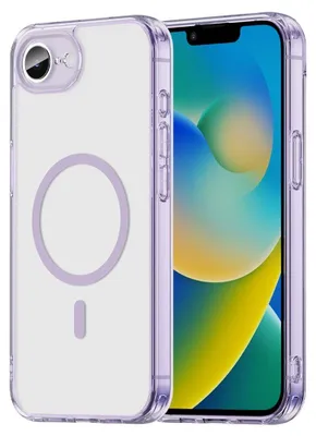 Produktbild von iPhone 16e / 17e Hülle - Coverup Clear TPU Back Cover - MagSafe Compatible - Violett