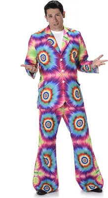 Produktbild von Hippiekostüm für Herren bunt L