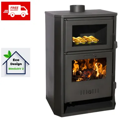 Produktbild von Kaminofen, Holzofen Wasserführend mit Backfach Balkan Energy, Modell Suzana 11.6 - 17.5kW