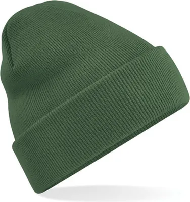 Produktbild von Beechfield B45 | Original Cuffed Beanie Wintermütze - Farbe: Moss Green - Größe: One Size