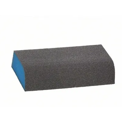 Produktbild von Bosch 2609256345, Schleifschwamm, Feine Körnung, Schwarz, Blau, 69 mm, 97 mm, 26 mm