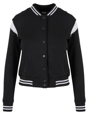 Produktbild von Urban Classics - "College" Sweatjacke für Damen TN381 (S) (Schwarz/Weiß)