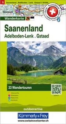 Image de Kümmerly+Frey Wandertourenkarte 5 Saanenland 1:50 000