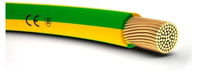 Zdjęcie produktu dla Skrętka Lapp, 1,50 mm², zielona/żółta Skrętka z gołej miedzi, drobnozwojowa PVC (4520001/100)