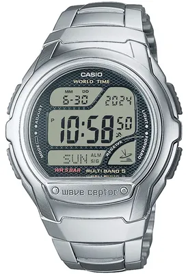 Image de Casio WV-58RD-1AEF Collection Digital Montre radio-pilotée pour homme avec bracelet en acier