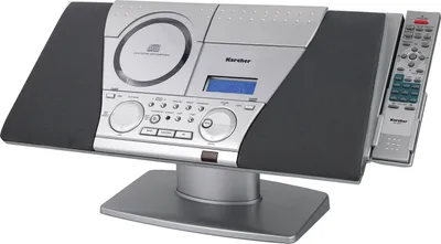 Produktbild von Karcher MC 6550N Kompaktanlage (mit CD Player und Kassettendeck, vertikale Stereoanlage, UKW Radio, Wecker)
