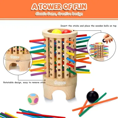 Produktbild von Montessori Holzbrettspiel, 36 Stück, für Lernspielzeug