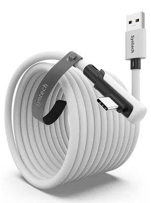 Produktbild von 6M USB C Kabel Kompatibel mit Oculus Meta Quest 3/3S Quest2/1/Pro und Pico 4 PC Steam VR Zubehör High Speed Datenübertragung USB 3.0 zu USB C Kabel für VR und Gaming PC