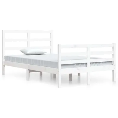 Immagine prodotto di vidaXL Letto in legno massiccio senza materasso bianco 120x200 cm legno di pino
