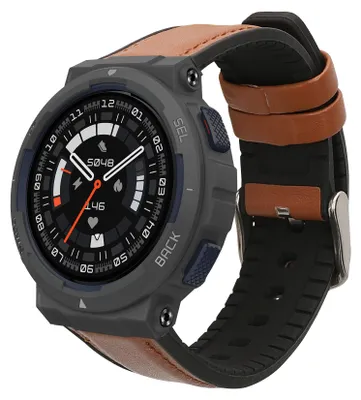 Produktbild von kwmobile Ersatzarmband kompatibel mit Amazfit Active Edge (A2212) / Active Edge (A2213) Armband - Fitnesstracker Sportarmband aus Leder mit